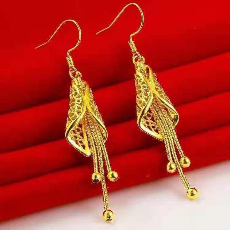 أقراط نسائية من البرونز مع تروس moda