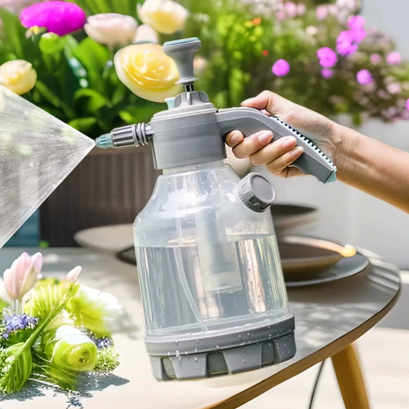 رشاشة مياه للحدائق والسيارات مع بخاخ ضغط لتنظيف وتطهير