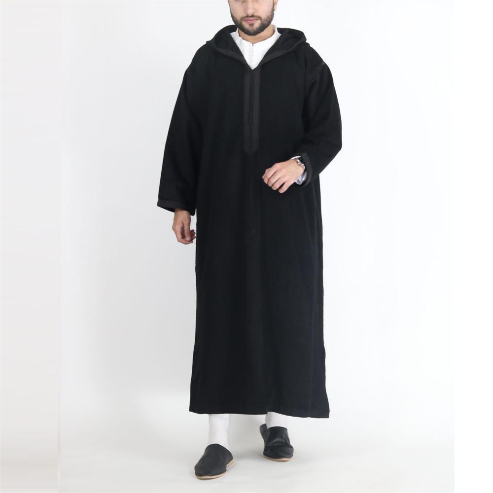 قميص رجل طويل مع كابوشون بستايل عربي