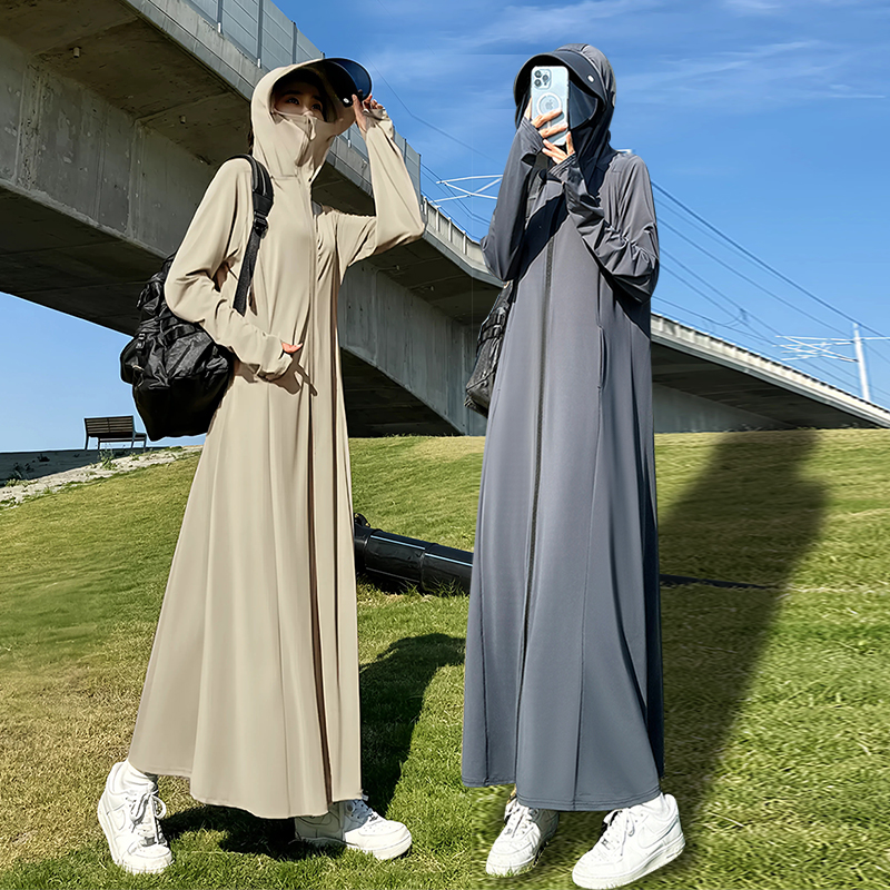 ملابس شمسية للنساء من الأيسلون الرقيق والمنفس