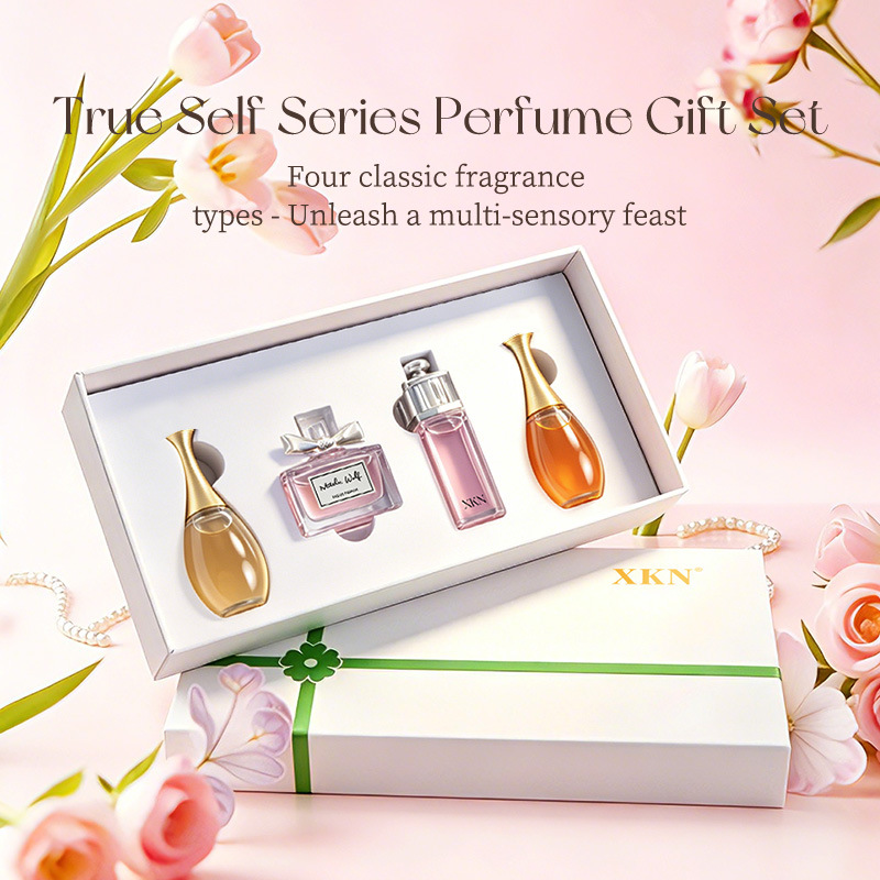 عطر رجالي نسائي صغير طويل الأمد مجموعة هدية فاخرة