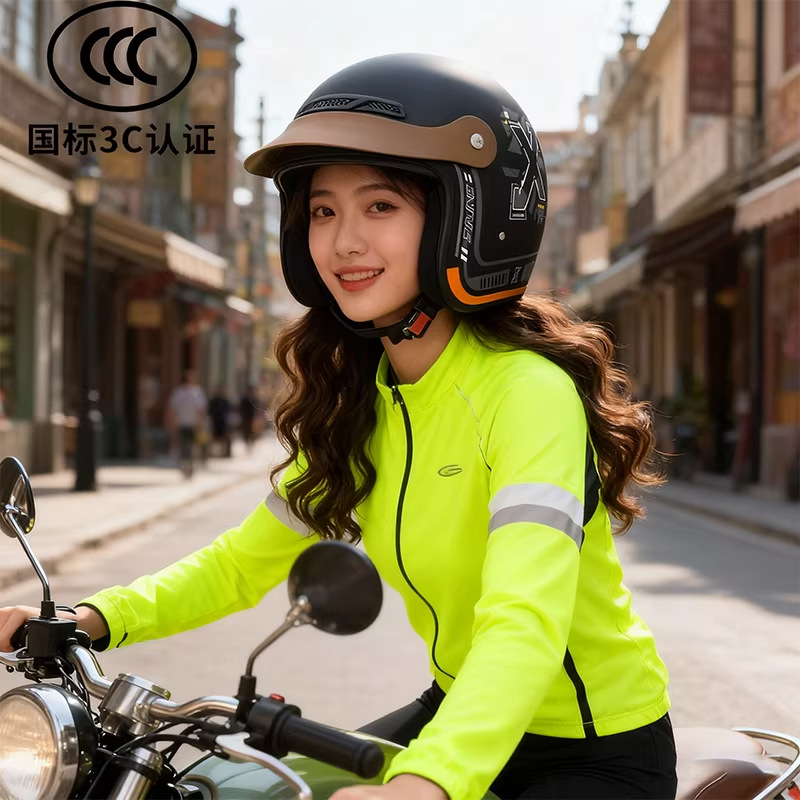 خوذة دراجة نارية وبطارية كهربائية للرجال والسيدات مع 3C معتمدة