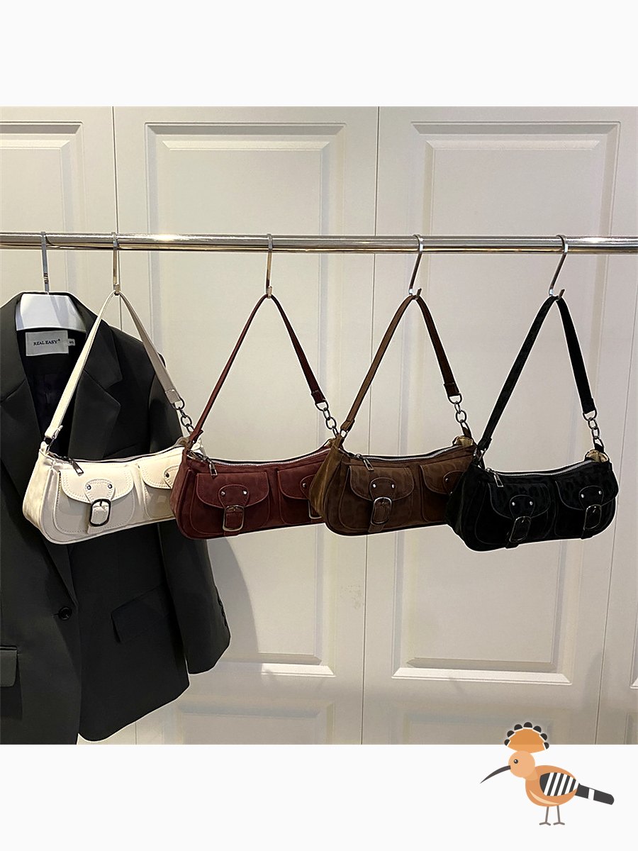 حقيبة كتف واحدة أنيقة بتصميم ريترو