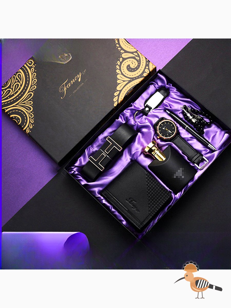 هدية عيد الحب للرجال، عطر، محفظة، حزام، ساعة