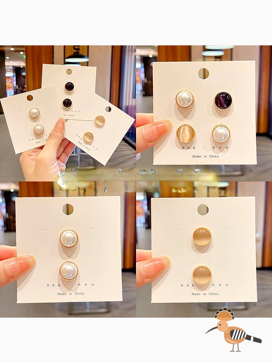 مشبك صدري مغناطيسي لطيف بدون خياطة، زينة صدرية لؤلؤية