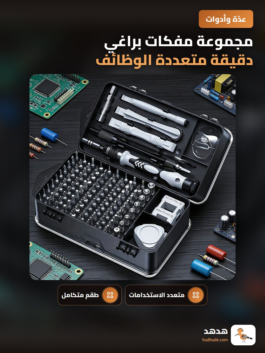 مجموعة مفكات براغي دقيقة متعددة الوظائف 115 في 1 للهاتف والحاسوب