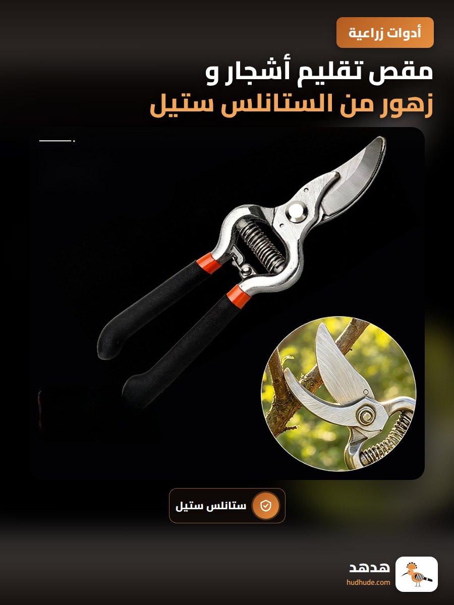 مقص تقليم أشجار و زهور من الستانلس ستيل