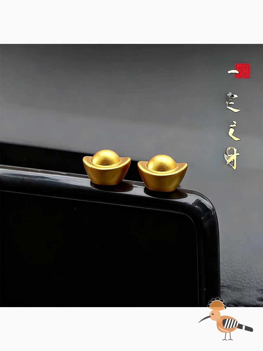 زينة سيارة على شكل ثروة ذهبية، ديكور داخلي للسيارة والدراجة النارية والمكتب