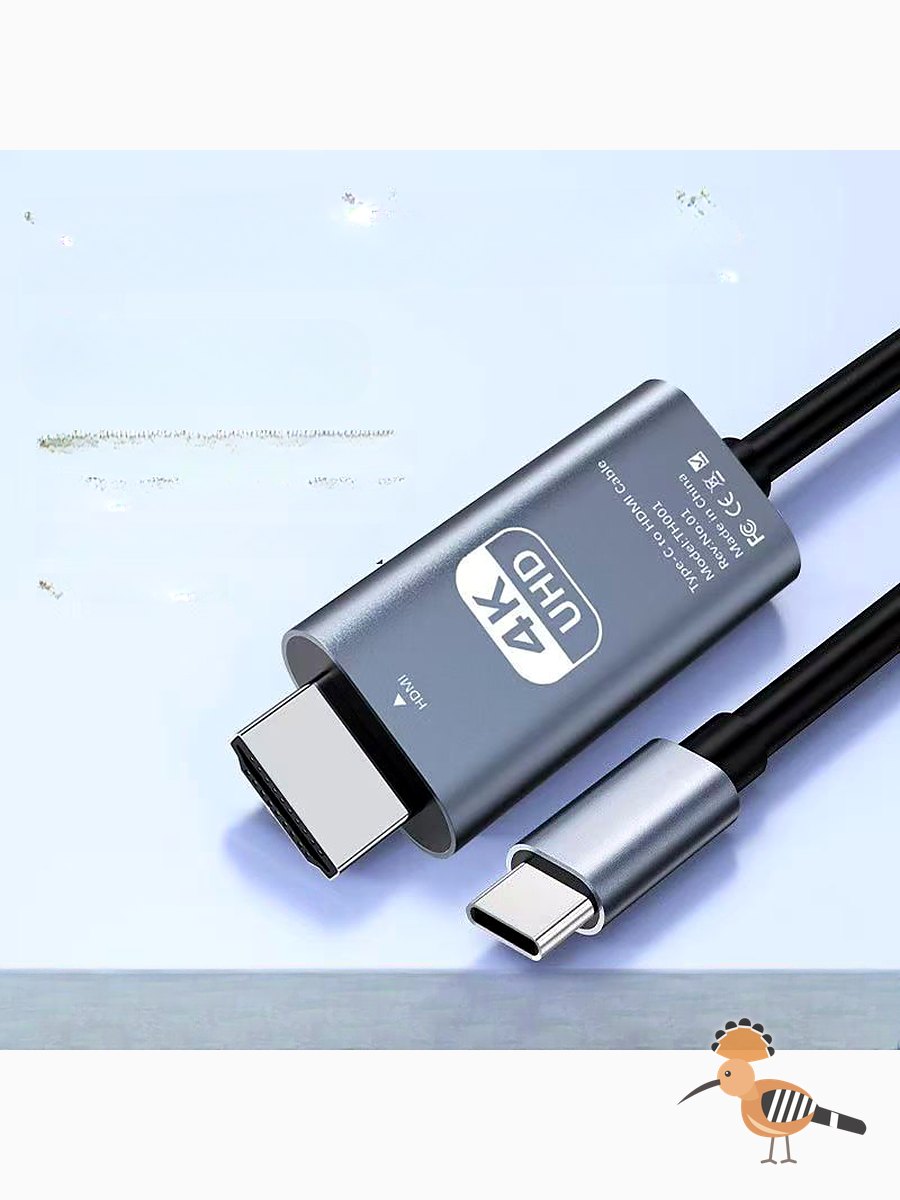 كابل تحويل من Type-C إلى HDMI للشاشات عالية الدقة 4K للابتوب والجوال والتابلت