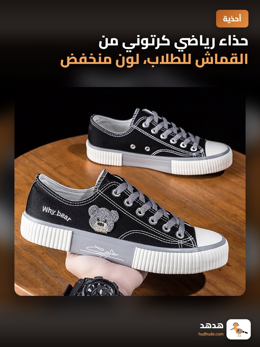 حذاء رياضي كرتوني من القماش للطلاب، لون منخفض، موضة 2023، حذاء تزلج عالمي غير رسمي