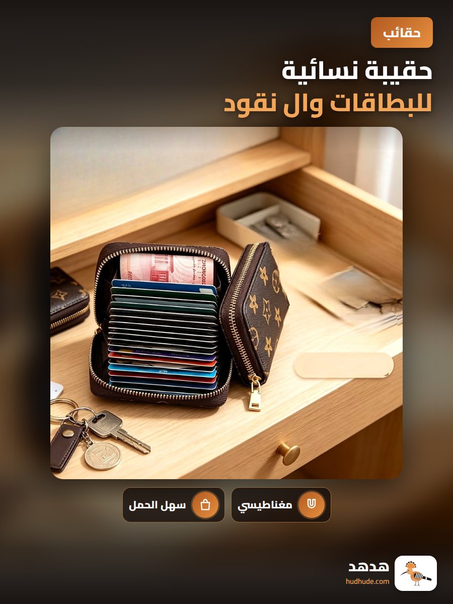 حقيبة نسائية للبطاقات وال نقود
