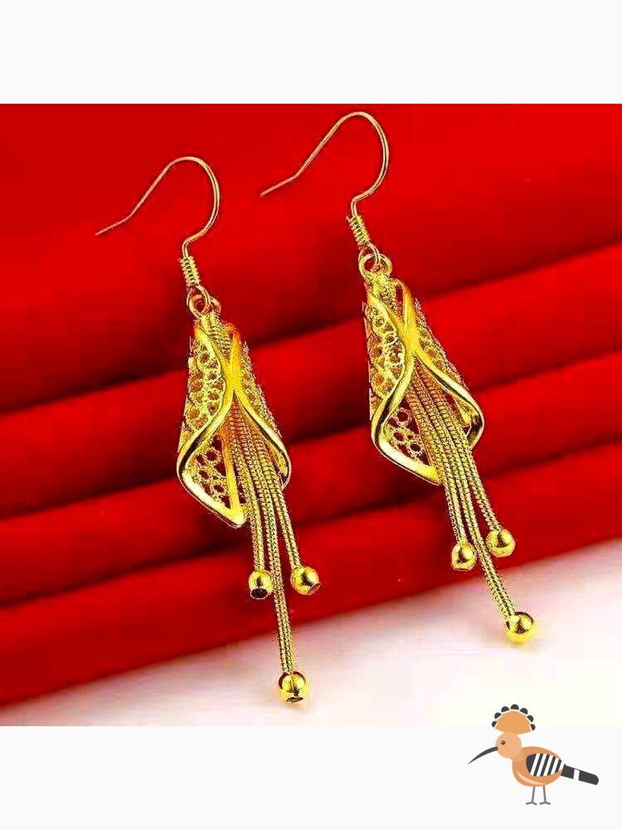أقراط نسائية من البرونز مع تروس moda