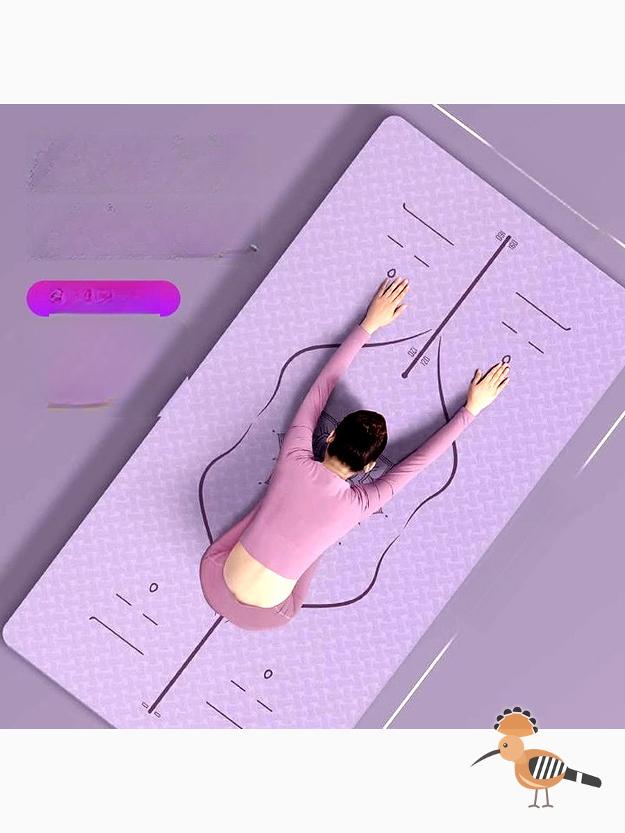 مات يوجا منزلي مقاوم للانزلاق ومخفف للصدمات للنساء