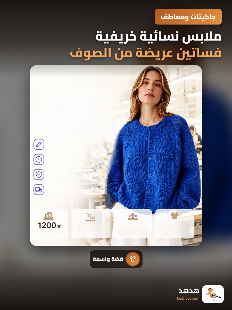 ملابس نسائية خريفية فساتين عريضة من الصوف للنساء
