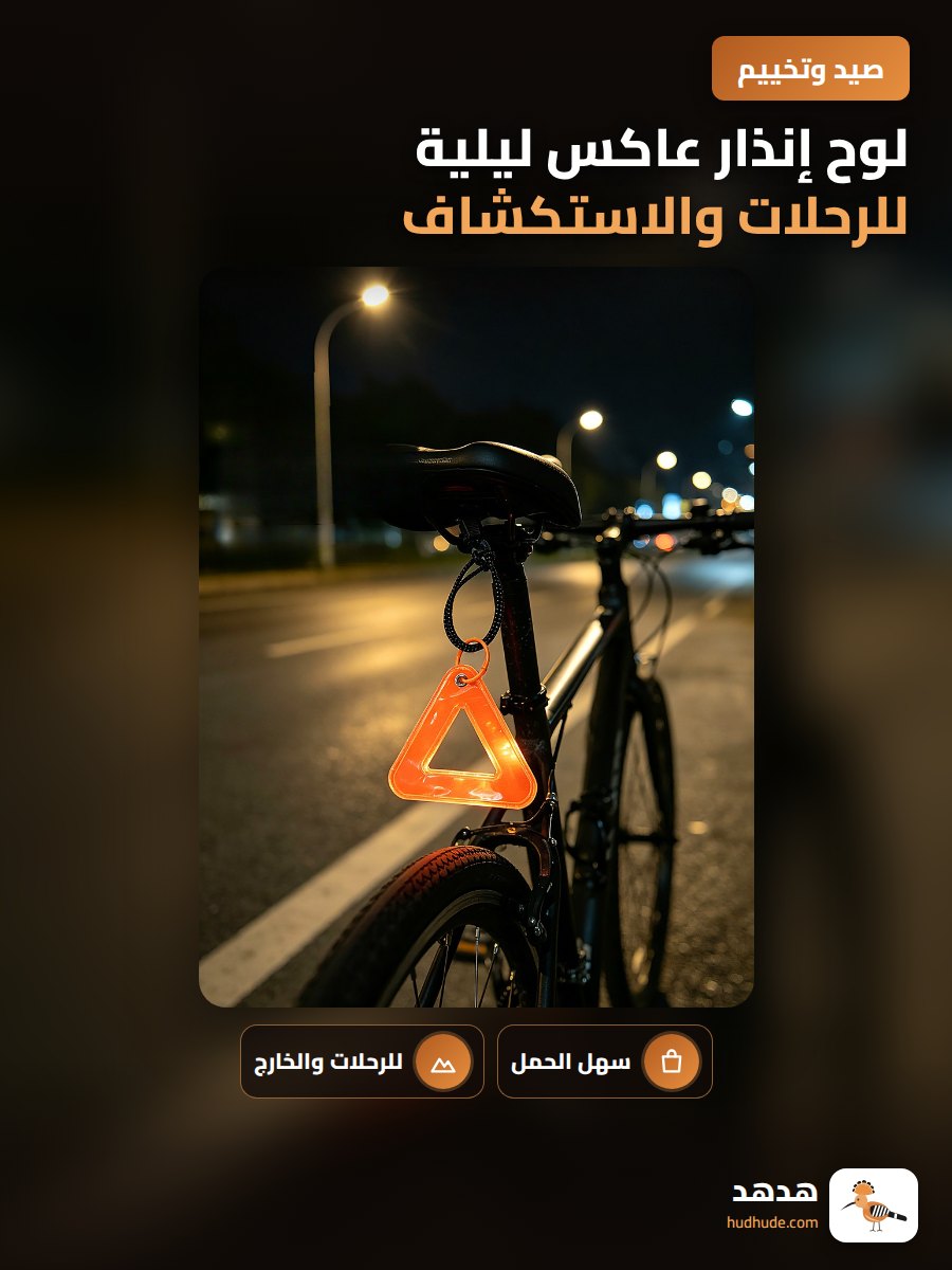 لوح إنذار عاكس ليلية للرحلات والاستكشاف الخارجي